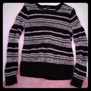 Banana Republic Black and White Knit Sweater